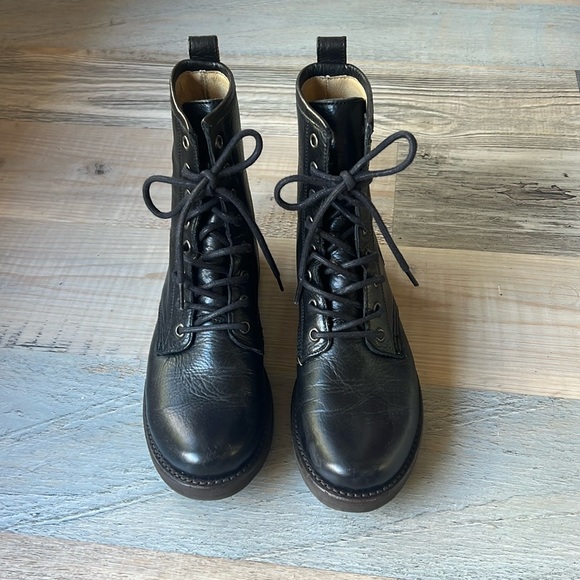 Frye Shoes - FRYE The Veronica Combat Boot in Black Size: 6.5 B